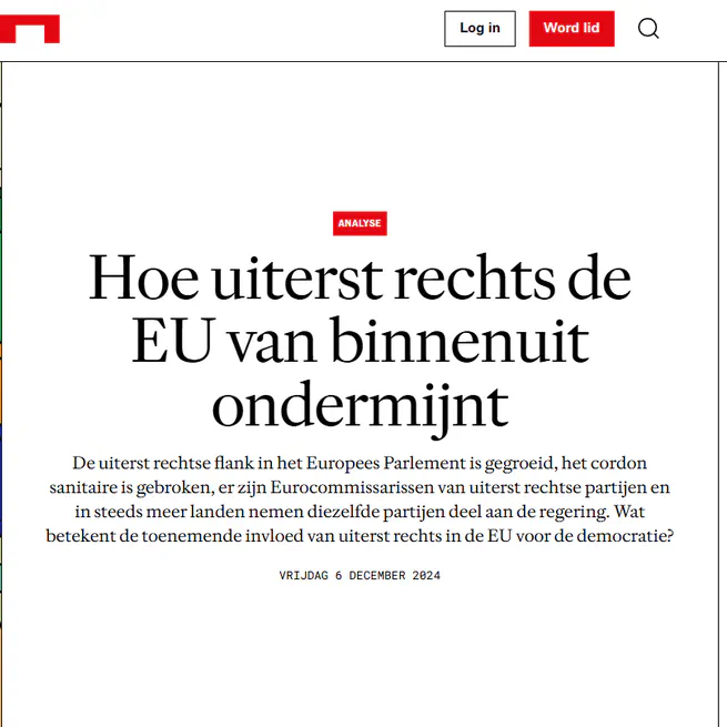 Hoe uiterst rechts de EU van binnenuit ondermijnt